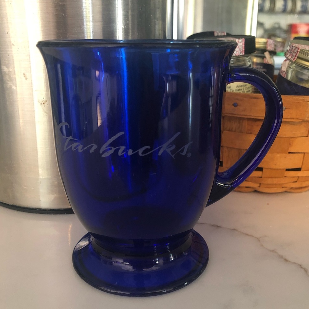 Starbucks Blue Glass Bistro Mug